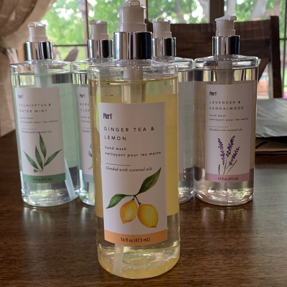 Pier 1 Other - RARE! Pier 1 Ginger tea and lemon hand soap. blended with essential oils